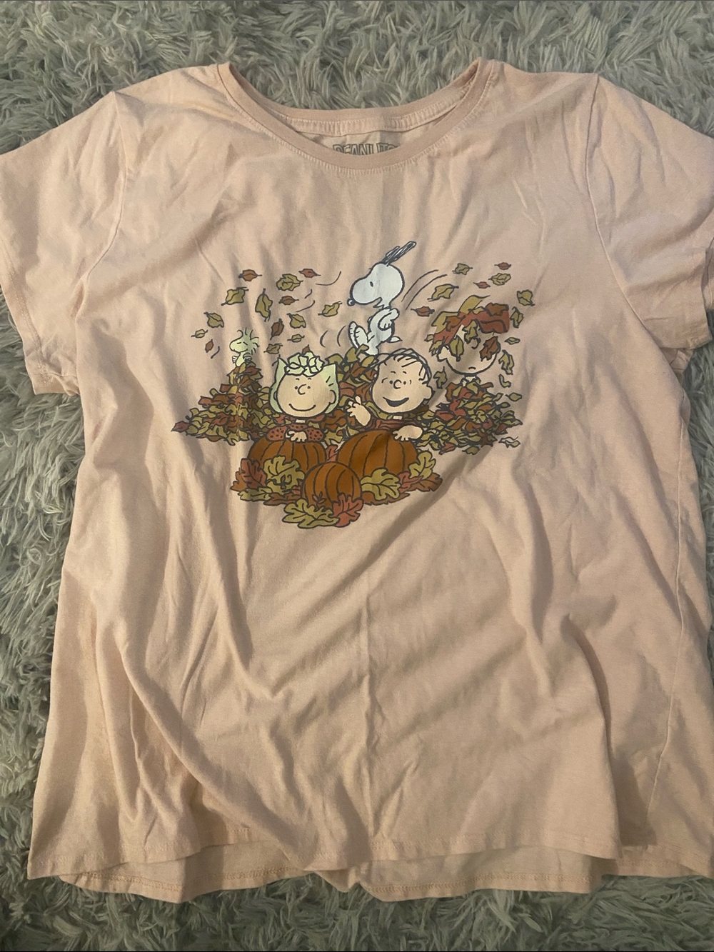 Peanuts-Fall themed tshirt xxl